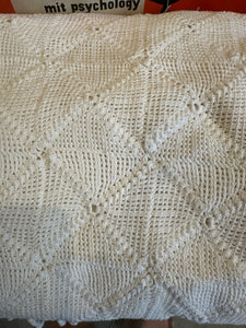 Vintage hand crochet bedspread