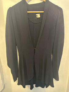 Crepe jacket with embroidery design to back